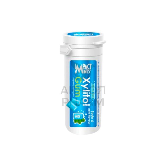 РЕЗИНКА ЖЕВАТЕЛЬНАЯ IMPACT MINTS XYLITOL GUM СОДА МЯТА 30Г - купить в интернет-аптеке Ақ Жол Pharm