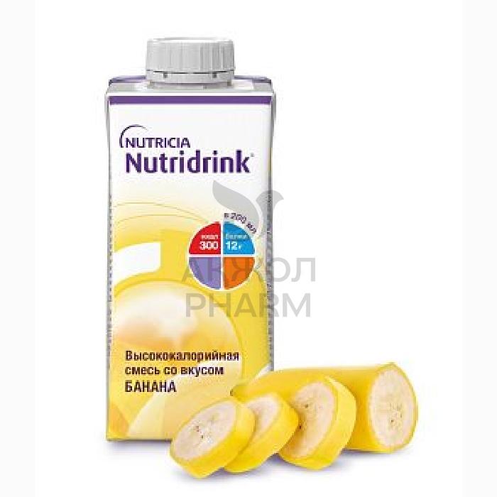 КОМПАКТ ПРОТЕИН NUTRIDRINK БАНАН ТЕТРАПАК 200МЛ - фото 1