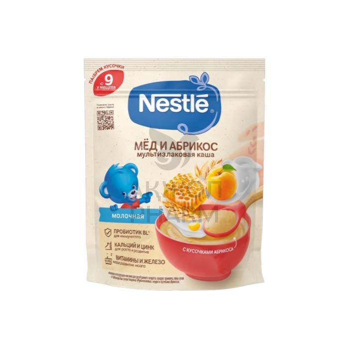 КАША МОЛОЧНАЯ NESTLE ЗЛАКОВАЯ МЁД И АБРИКОС 200 ГР - фото 1