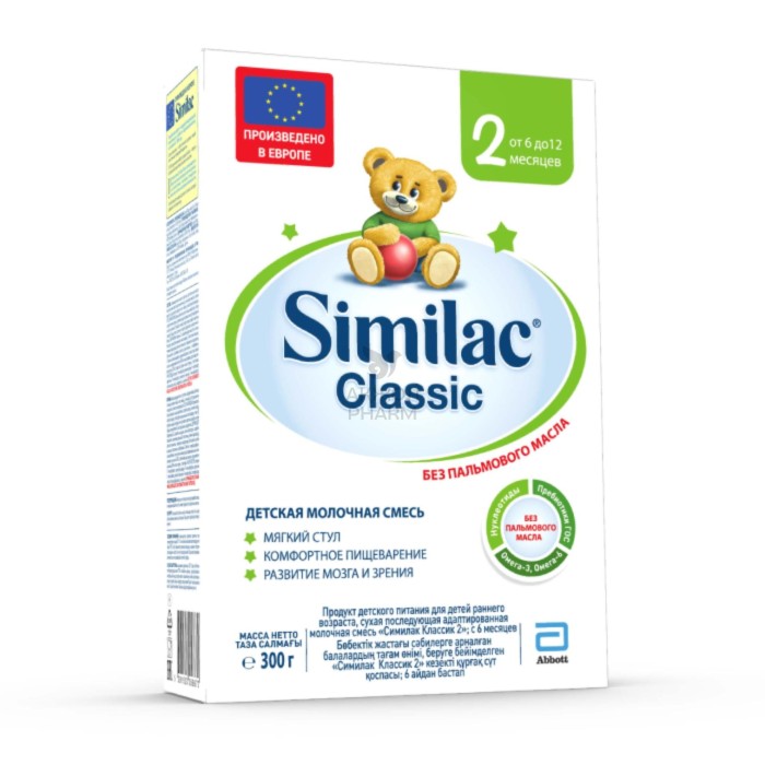 СМЕСЬ SIMILAC 2 МОЛ КЛАССИК 6-12 300ГР - фото 1
