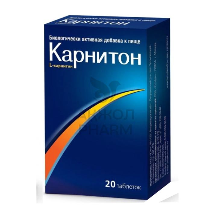 КАРНИТОН ТАБЛ 500МГ №20/ВНЕШТОРГ ФАРМА - купить в интернет-аптеке Ақ Жол Pharm