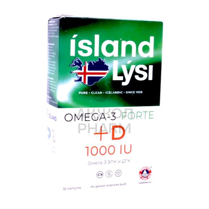ЛИСИ ОМЕГА-3 С ВИТАМИН Д1000МГ КАПС №32/ЛИСИ - фото 1