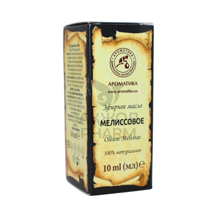 МАСЛО ЭФИРН АРОМАТИКА МЕЛИССОВОЕ 10МЛ - купить в интернет-аптеке Ақ Жол Pharm