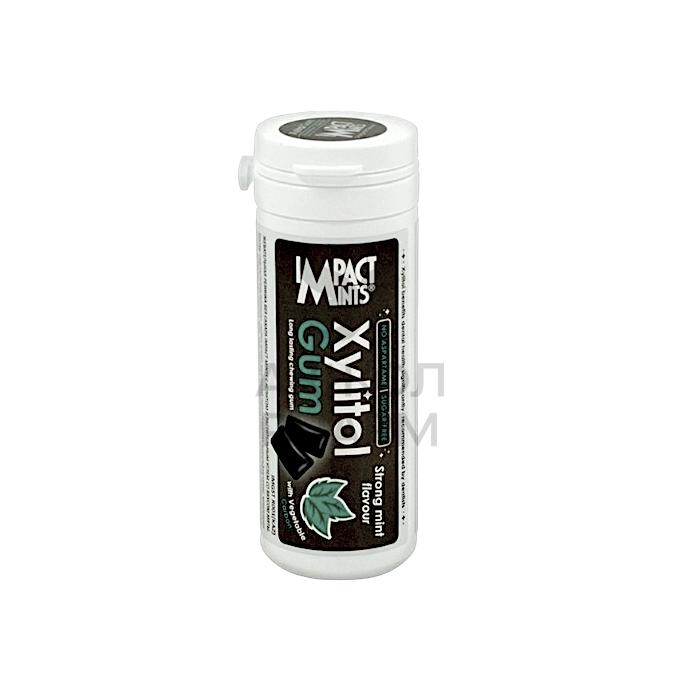 РЕЗИНКА ЖЕВАТЕЛЬНАЯ IMPACT MINTS XYLITOL GUM СИЛЬНАЯ МЯТА УГОЛЬ 30Г - купить в интернет-аптеке Ақ Жол Pharm