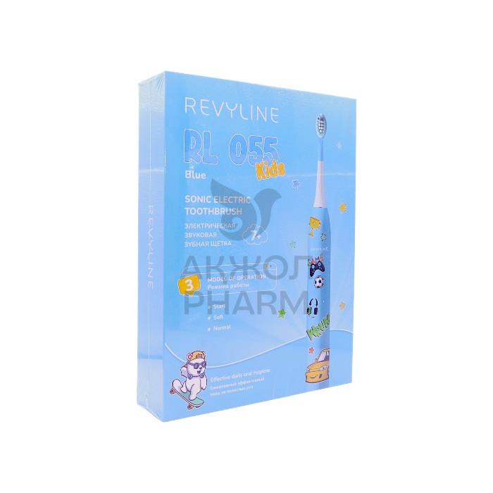 ЩЕТКА ЗУБНАЯ ДЕТСКАЯ REVYLINE ЭЛЕКТРИЧЕСКАЯ RL055 7+ ГОЛУБАЯ - фото 1
