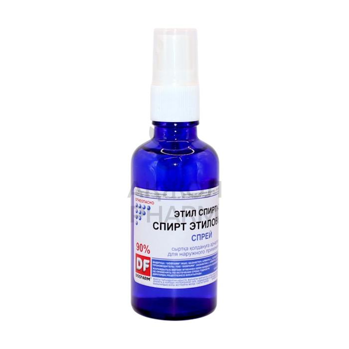 СПИРТ ЭТИЛОВЫЙ DF 90% 50МЛ СПРЕЙ/ДОСФАРМ - купить в интернет-аптеке Ақ Жол Pharm