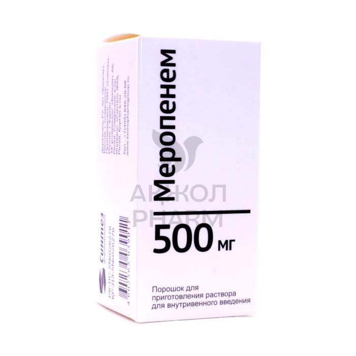 МЕРОПЕНЕМ ФЛАК 500МГ №1/СИНТЕЗ - купить в интернет-аптеке Ақ Жол Pharm