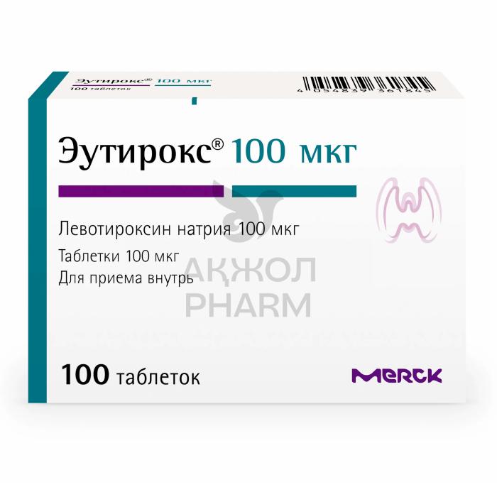 ЭУТИРОКС ТАБЛ 100МГ №100/MERCK KGAA - купить в интернет-аптеке Ақ Жол Pharm