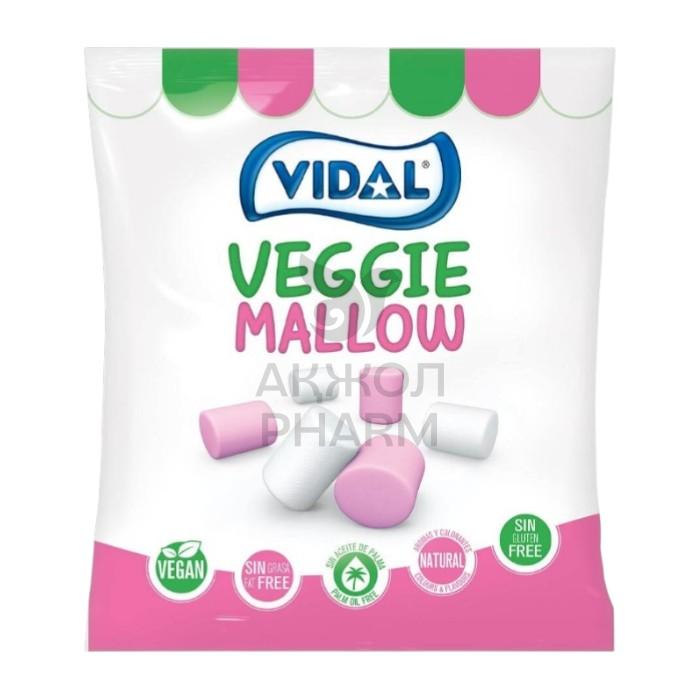 МАРШМЕЛЛОУ VEGAN БЕЛО-РОЗОВЫЕ ВАНИЛЬКИ 150ГР/VIDAL - фото 1