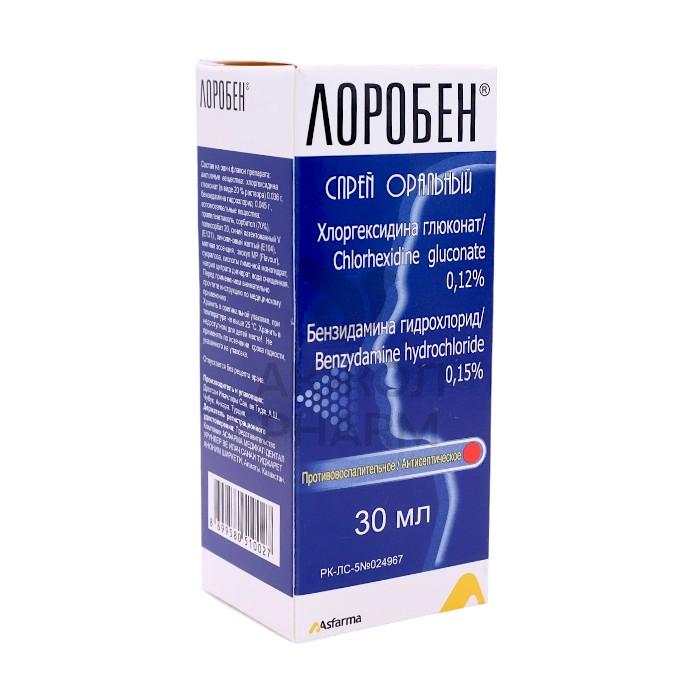 ЛОРОБЕН СПРЕЙ ОРАЛЬНЫЙ/АСФАРМА - купить в интернет-аптеке Ақ Жол Pharm