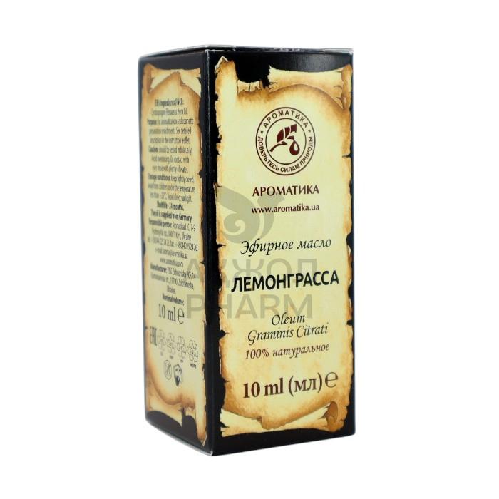 МАСЛО ЭФИРН АРОМАТИКА ЛЕМОНГРАССА 10МЛ - купить в интернет-аптеке Ақ Жол Pharm