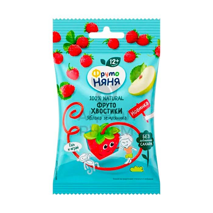 ФРУТО ХВОСТИКИ ФРУТО НЯНЯ ЯБЛОКО ЗЕМЛЯНИКА 12+ 15Г - фото 1