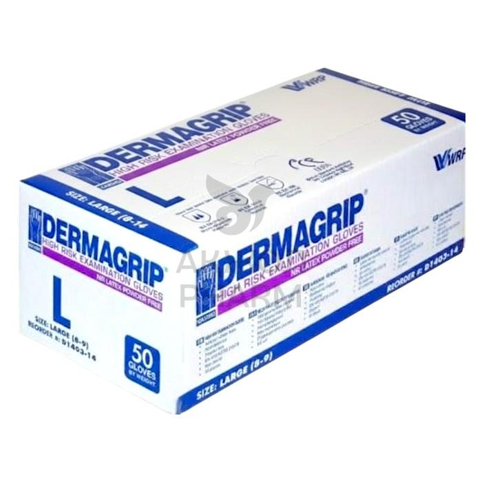 ПЕРЧАТКИ ЛАТЕКС СМОТРОВЫЕ НЕСТЕР НЕОПУДРЕН Р-Р L №25/DERMAGRIP HIGH RISK - купить в интернет-аптеке Ақ Жол Pharm