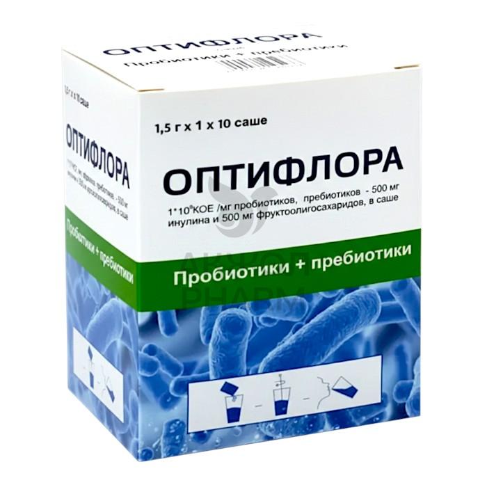 ОПТИФЛОРА САШЕ 1,5Г №10/LACTONOVA NUTRIPHARM PRIVATE LIMITED - купить в интернет-аптеке Ақ Жол Pharm