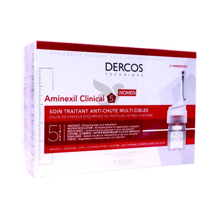 СРЕДСТВО ПРОТИВ ВЫПАДЕНИЯ ВОЛОС VICHY DERCOS AMINEXIL INTENSIVE-5 - купить в интернет-аптеке Ақ Жол Pharm