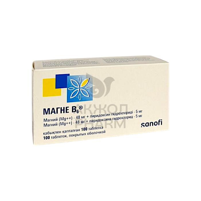 МАГНЕ В6 ТАБЛ №100/САНОФИ-АВЕНТИС - купить в интернет-аптеке Ақ Жол Pharm
