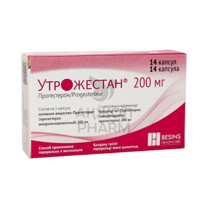 УТРОЖЕСТАН КАПС 200МГ №14/БЕЗЕН ХЕЛСКЕА СА - купить в интернет-аптеке Ақ Жол Pharm
