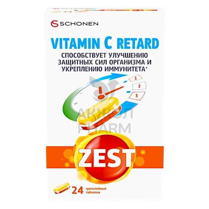 ВИТАМИНЫ ZEST ВИТАМИН С РЕТАРД №24/ДЕЛЬТА - купить в интернет-аптеке Ақ Жол Pharm