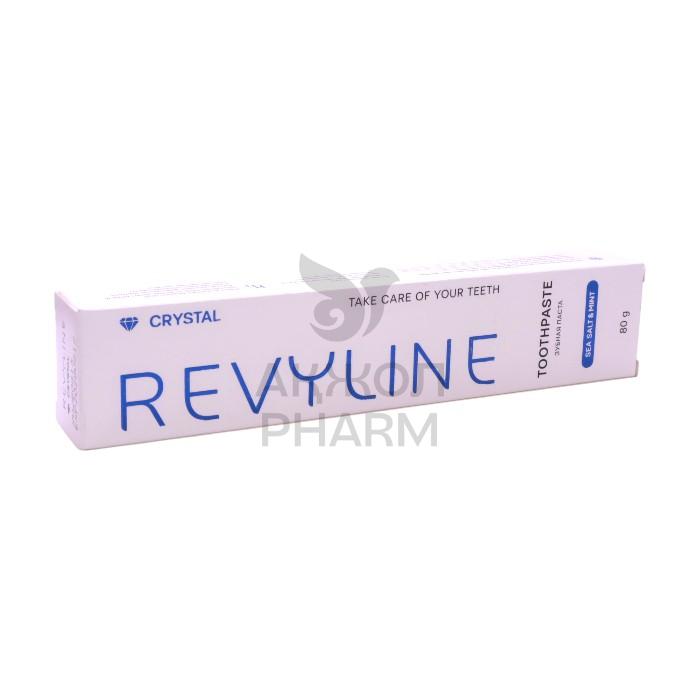 ЗУБНАЯ ПАСТА REVYLINE CRYSTAL МОРСКАЯ СОЛЬ И МЯТА БЕЗ ФТОРА 80Г - фото 1