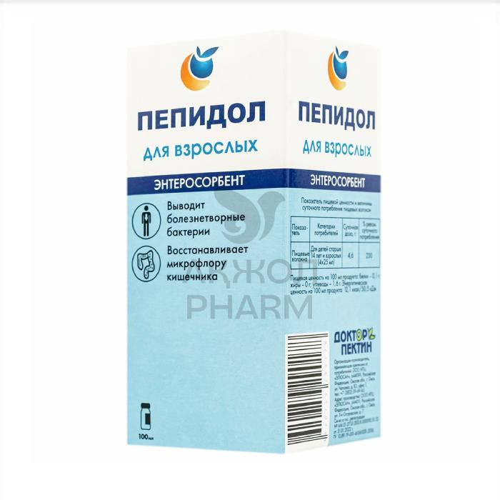 ПЕПИДОЛ ПЭГ 5% 100МЛ РАСТВОР Д/ВЗР/ДОКТОР ПЕКТИН - купить в интернет-аптеке Ақ Жол Pharm