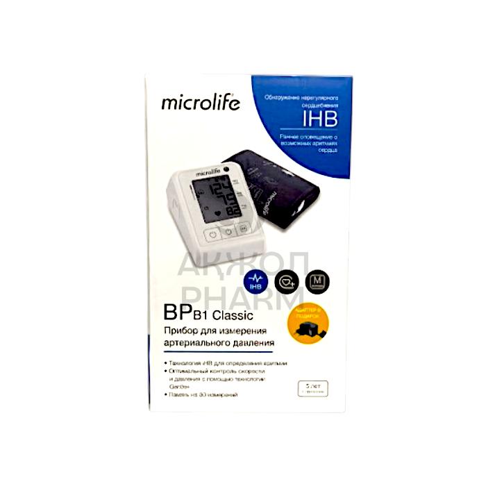 ТОНОМЕТР АВТОМАТИЧЕСКИЙ MICROLIFE BP B1 CLASSIC - фото 1