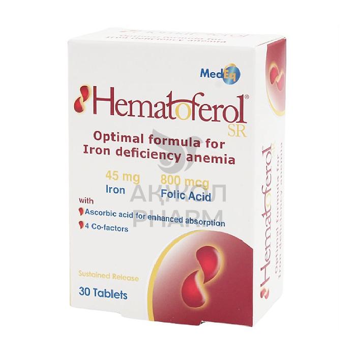 ГЕМАТОФЕРОЛ-СР ТАБ №30/МЕД-ЕКУ АС - купить в интернет-аптеке Ақ Жол Pharm