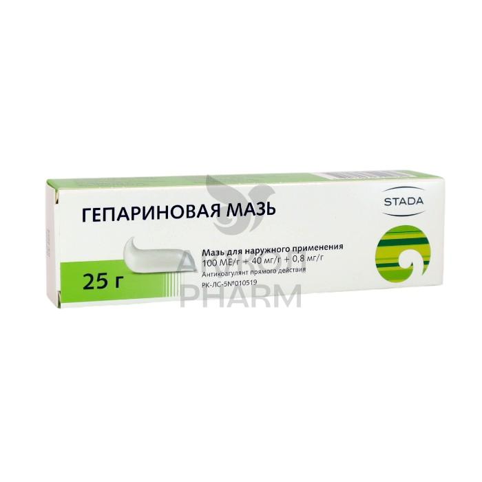 ГЕПАРИНОВАЯ МАЗЬ 25Г/НИЖФАРМ - купить в интернет-аптеке Ақ Жол Pharm