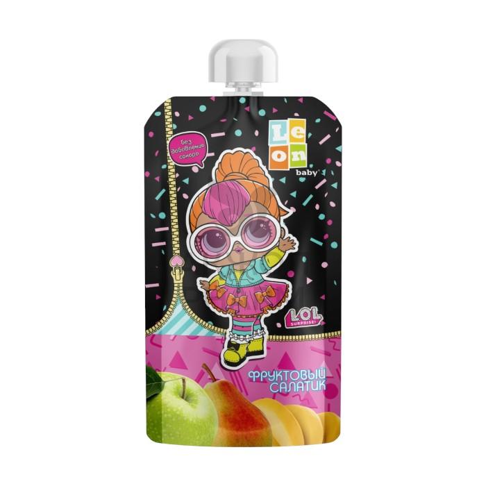 ПЮРЕ LOL ФРУКТОВЫЙ САЛАТИК БАНАН-ГРУША-ЯБЛ 115ГР - фото 1