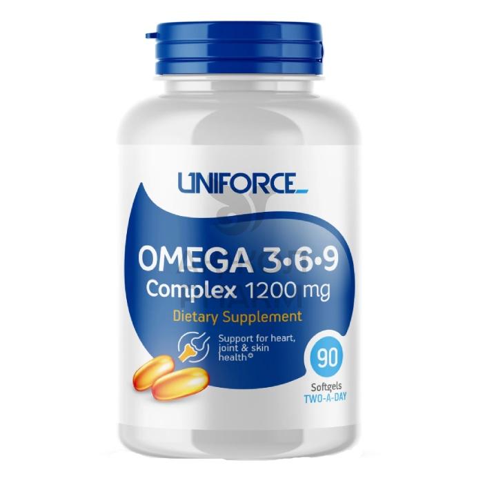 ОМЕГА-3 РЫБИЙ ЖИР 1200МГ №90 КАПС/UNIFORCE - фото 1