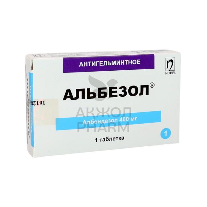 АЛЬБЕЗОЛ ТАБЛ 400МГ №1/НОБЕЛ АФФ - купить в интернет-аптеке Ақ Жол Pharm