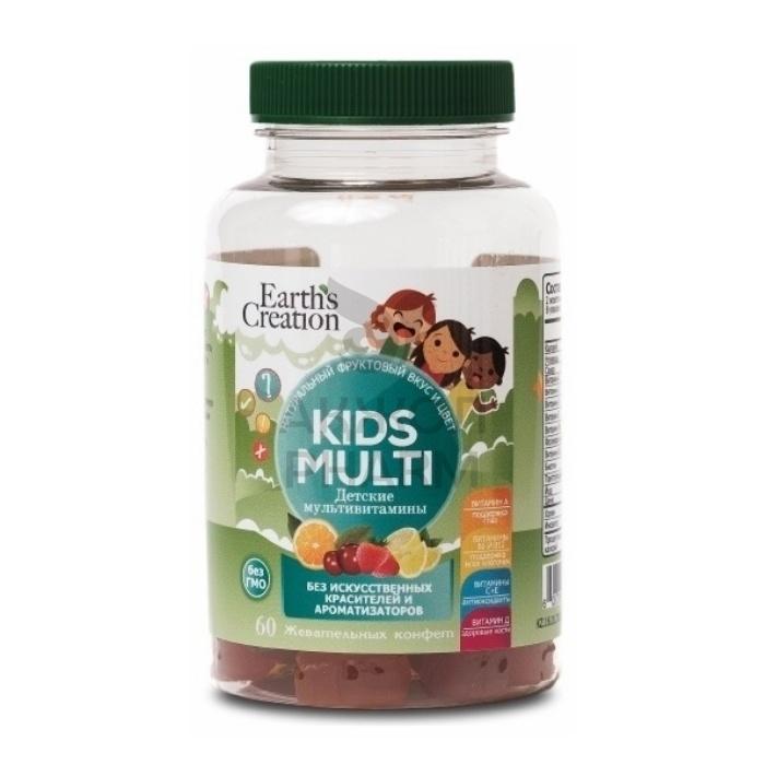 МУЛЬТИВИТАМИНЫ KIDS MULTI ЖЕВ.ПАСТИЛКИ №60/EARTHS CREATION - купить в интернет-аптеке Ақ Жол Pharm