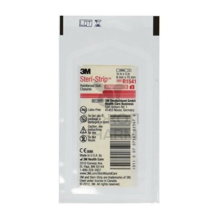 ШВЫ ПЛАСТЫРНЫЕ КОЖНЫЕ STERI-STRIP 6MM-75MM - купить в интернет-аптеке Ақ Жол Pharm
