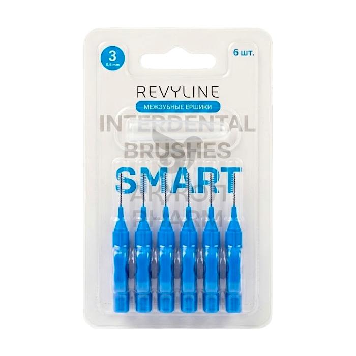 МЕЖЗУБНЫЕ REVYLINE SMART ГОЛУБЫЕ №3 0,60ММ  6ШТ - фото 1