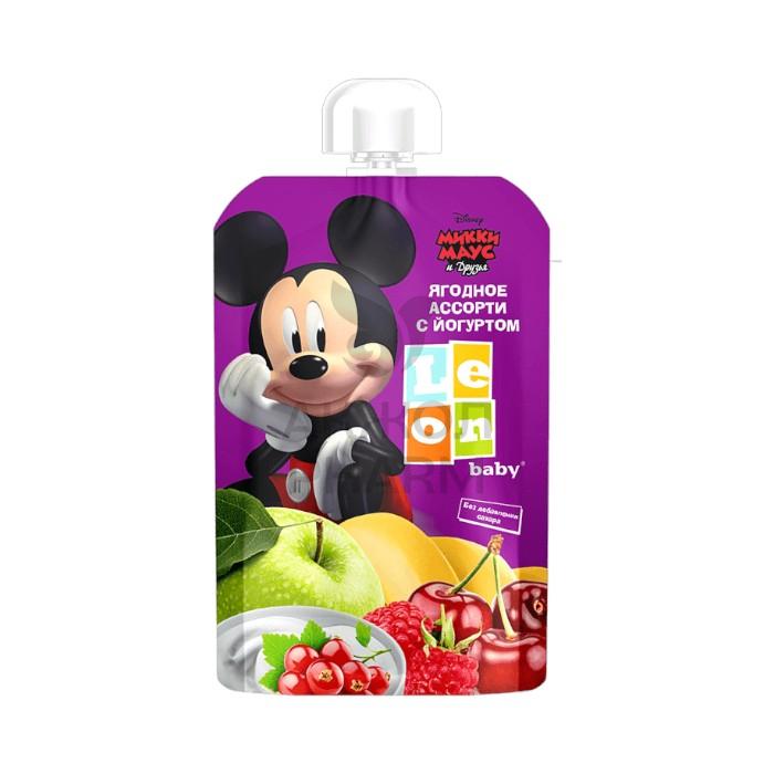 ПЮРЕ МИККИ МАУС ЯГОДНОЕ АССОРТИ С ЙОГУРТОМ 90ГР - фото 1