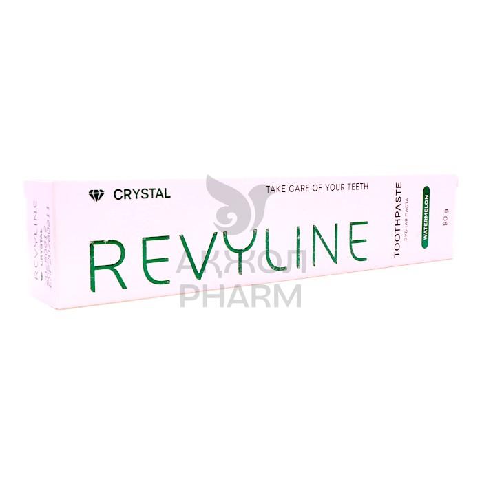 ЗУБНАЯ ПАСТА REVYLINE CRYSTAL АРБУЗ БЕЗ ФТОРА 80Г - фото 1