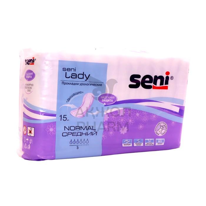 ПРОКЛАДКИ УРОЛОГ SENI LADY NORMAL 15ШТ - купить в интернет-аптеке Ақ Жол Pharm