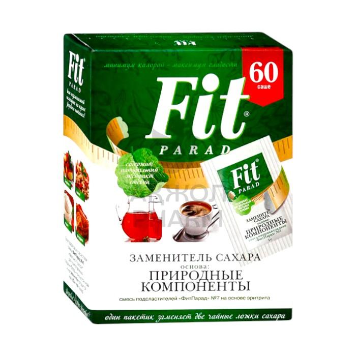 САХАРОЗАМЕНИТЕЛЬ САХАРА FIT PARAD №7 САШЕ 60ШТ - фото 1