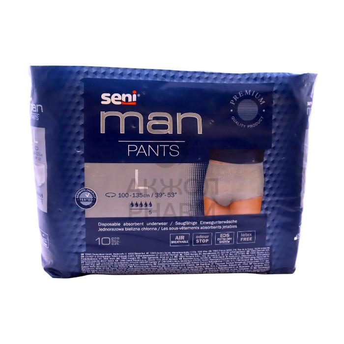 ПОДГУЗНИКИ-ТРУСИКИ SENI MAN PANTS LARGE 10ШТ - фото 1