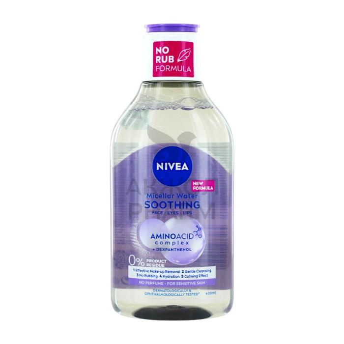 МИЦЕЛЛЯРНАЯ ВОДА NIVEA SOOTHING УСПОКАИВАЮЩАЯ 400МЛ - фото 1