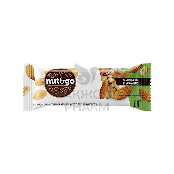 БАТОНЧИК NUT&GO МИНДАЛЬНЫЙ С АРАХ. ПАСТОЙ - купить в интернет-аптеке Ақ Жол Pharm
