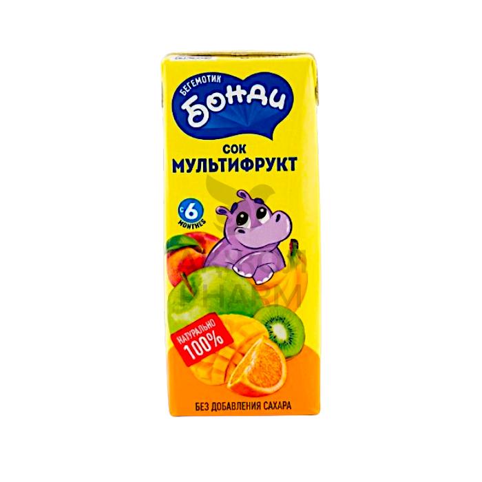 СОК БЕГЕМОТИК БОНДИ МУЛЬТИФРУКТ 210ГР - купить в интернет-аптеке Ақ Жол Pharm