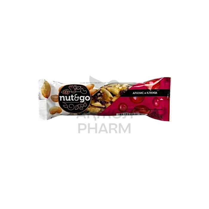 БАТОНЧИК NUT&GO АРАХИС С КЛЮКВОЙ 42ГР - купить в интернет-аптеке Ақ Жол Pharm