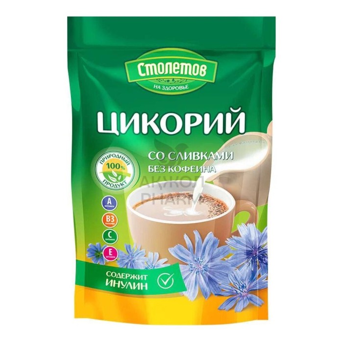 ЦИКОРИЙ РАСТВОРИМЫЙ ДОКТОР СТОЛЕТОВ СО СЛИВКАМИ 100ГР - фото 1