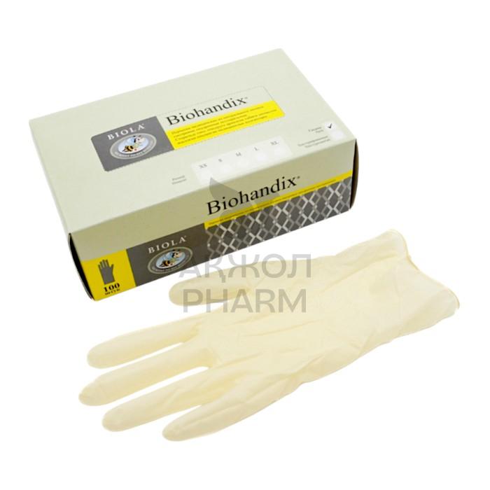 ПЕРЧАТКИ БИОХАНДИКС ЛАТЕКС СМОТР НЕСТЕР НЕОПУДР РАЗ L/БИОЛА - купить в интернет-аптеке Ақ Жол Pharm