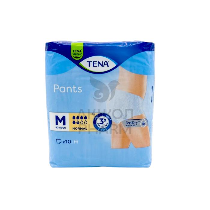 ПОДГУЗНИКИ-ТРУСИКИ TENA PANTS NORMAL MEDIUM 10ШТ - купить в интернет-аптеке Ақ Жол Pharm