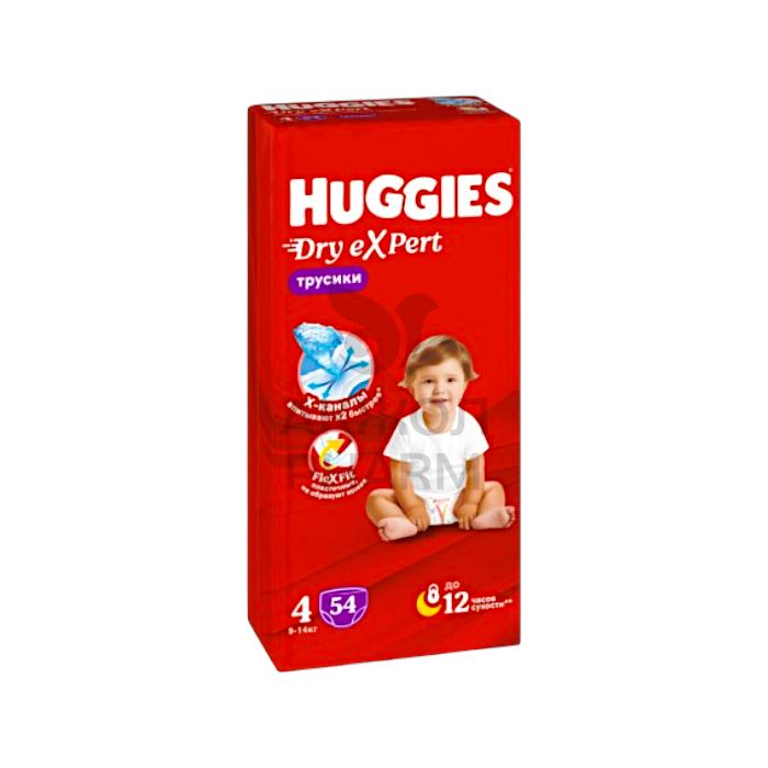 ПОДГУЗНИИКИ-ТРУСИКИ HUGGIES DRY EXPERT 4 9-14КГ №54 - фото 1