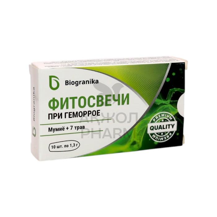 ФИТОСВЕЧИ ПРИ ГЕМОРРОЕ МУМИЕ + 7 ТРАВ №10/BIOGRANIKA - купить в интернет-аптеке Ақ Жол Pharm