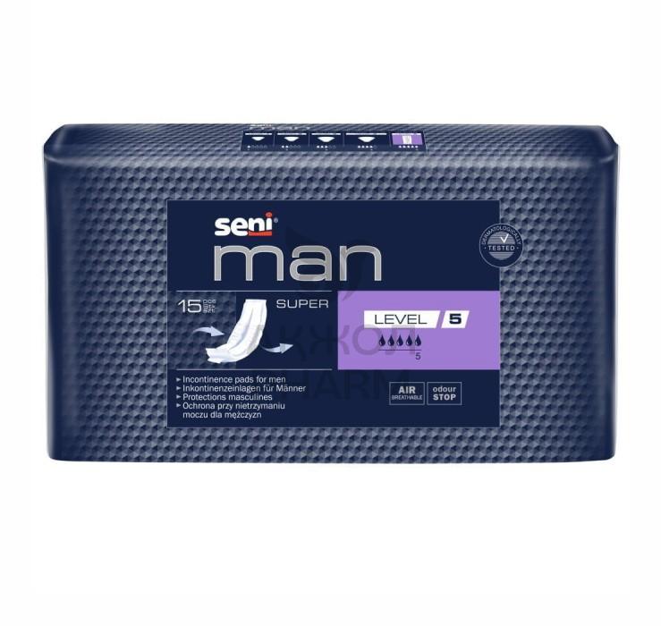 ВКЛАДЫШИ УРОЛОГ.SENI SUPER MAN NORMAL LEVEL NEW 5-15 ШТ - купить в интернет-аптеке Ақ Жол Pharm