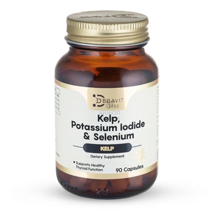 ВОДОРОСЛИ КЕЛП+ЙОДИД КАЛИЯ+СЕЛЕН КАПС №90/DEBAVIT - купить в интернет-аптеке Ақ Жол Pharm