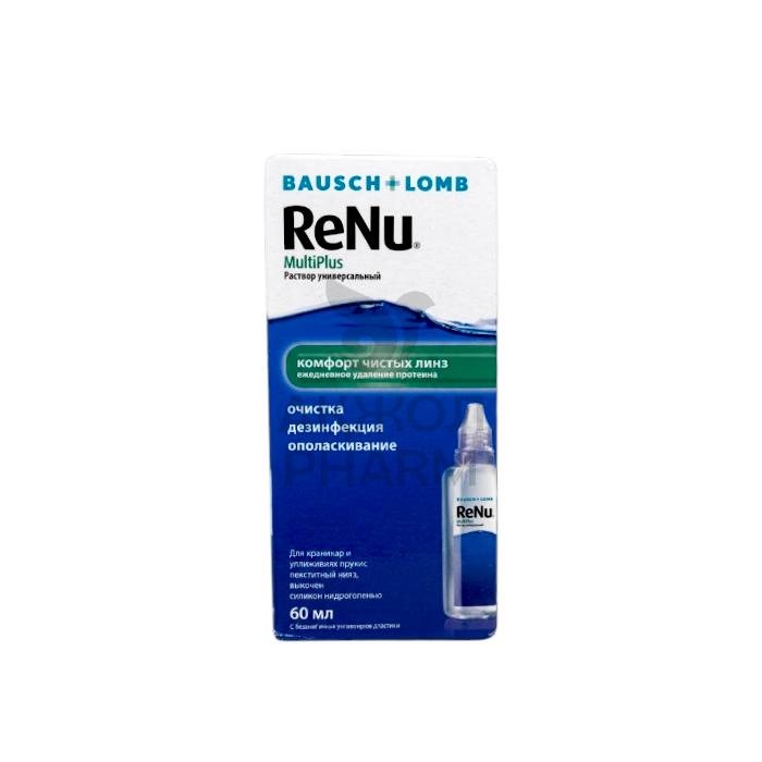 РАСТВОР Д/КОНТАКТНЫХ ЛИНЗ РЕНЮ MULTIPLUS 60МЛ/BAUSCH &AMP LOMB - купить в интернет-аптеке Ақ Жол Pharm